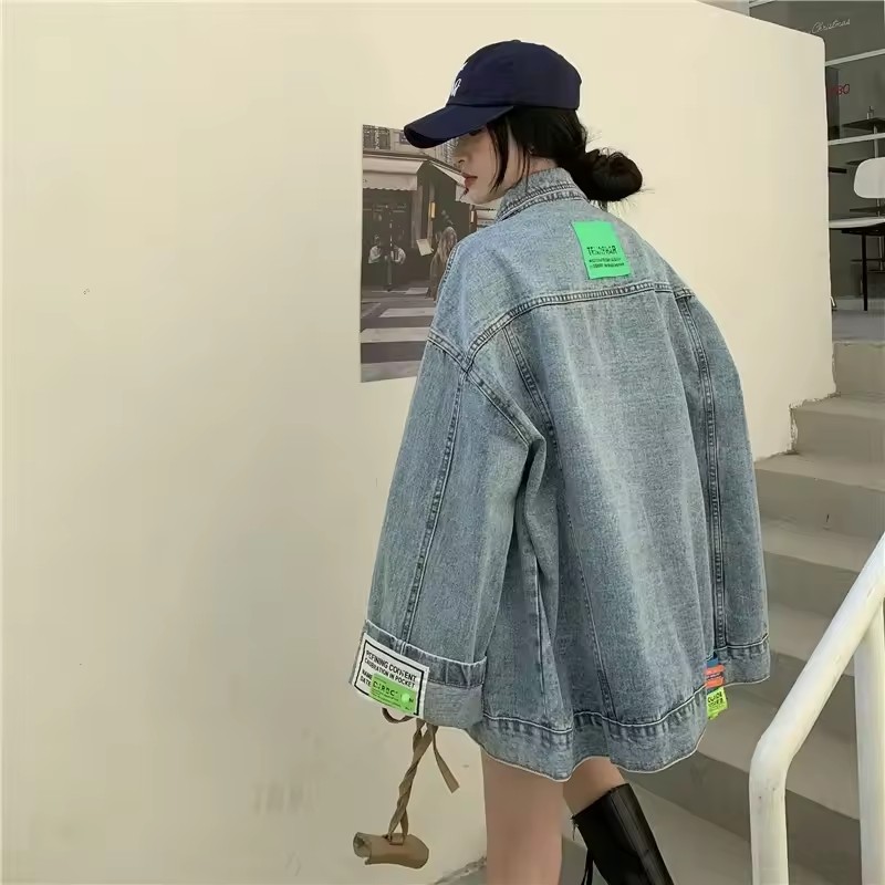Street Fashion Jeans Women - سترة نسائية كورية عصرية جديدة لعام