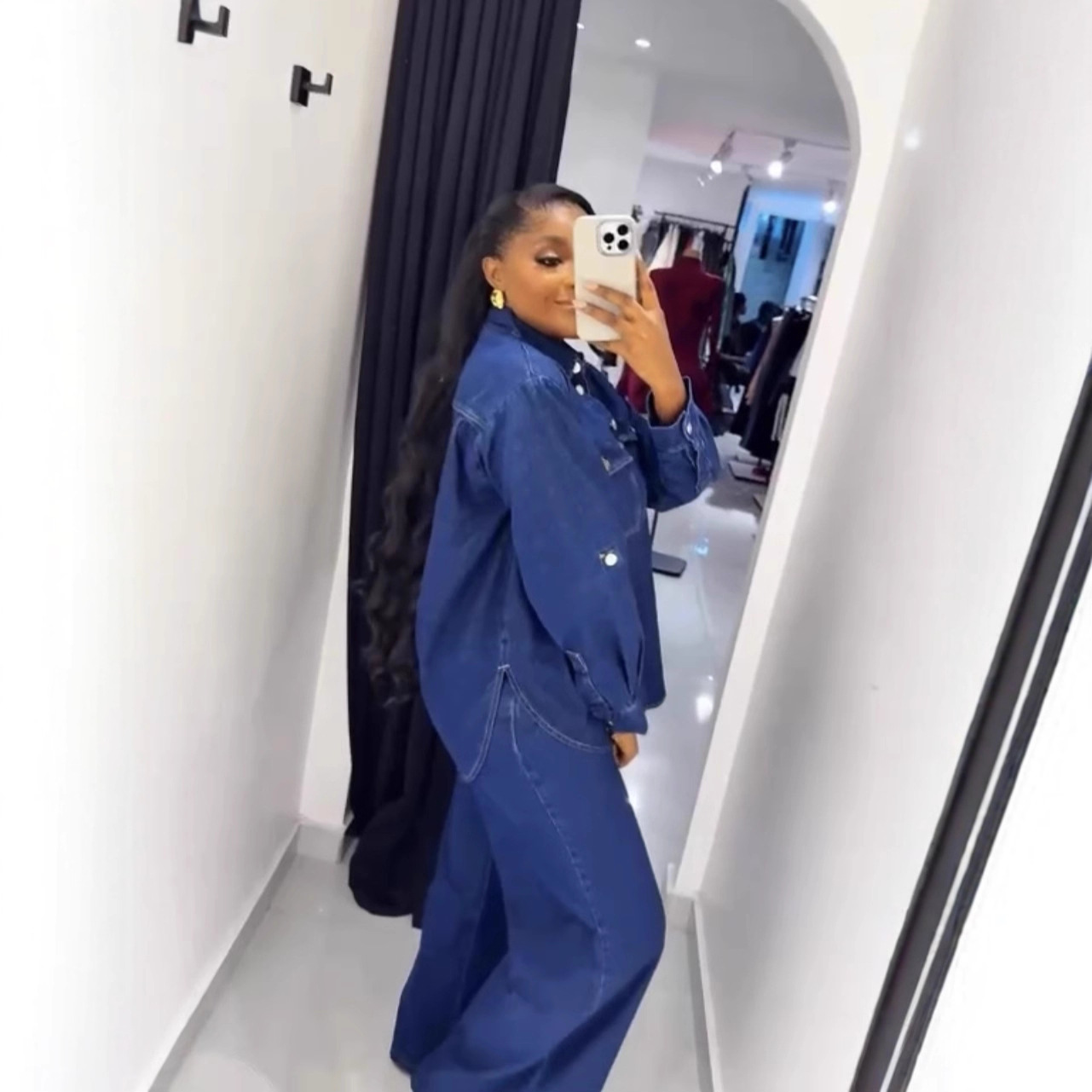 طقم جينز نسائي من قطعتين: قميص - مراجعة Street Fashion Jeans Women وسعره
