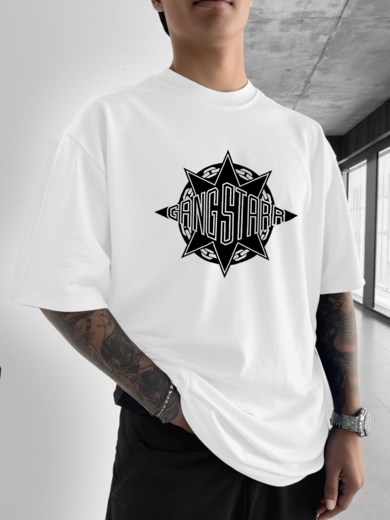تي شيرت جديد مطبوع عليه شعار G - مراجعة Street Fashion Logo Design وسعره
