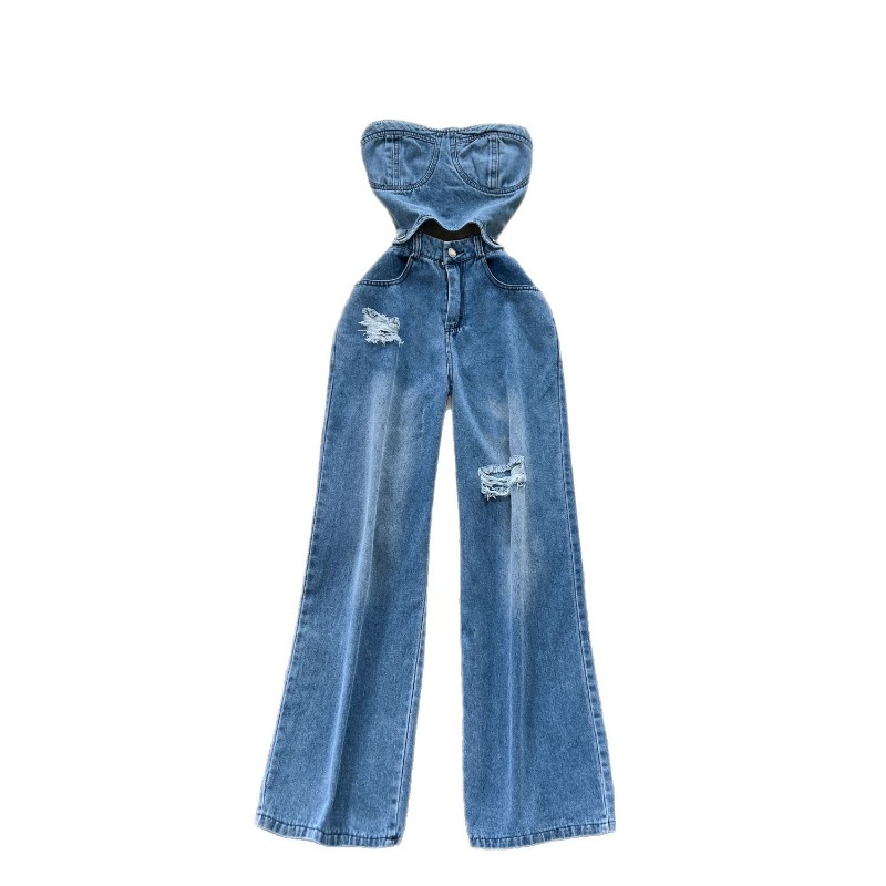 أفرولات جينز نسائية قطعة واحدة - مراجعة Street Fashion Jeans Women وسعره