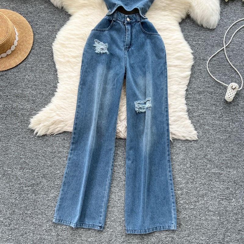 أفرولات جينز نسائية قطعة واحدة - مراجعة Street Fashion Jeans Women وسعره