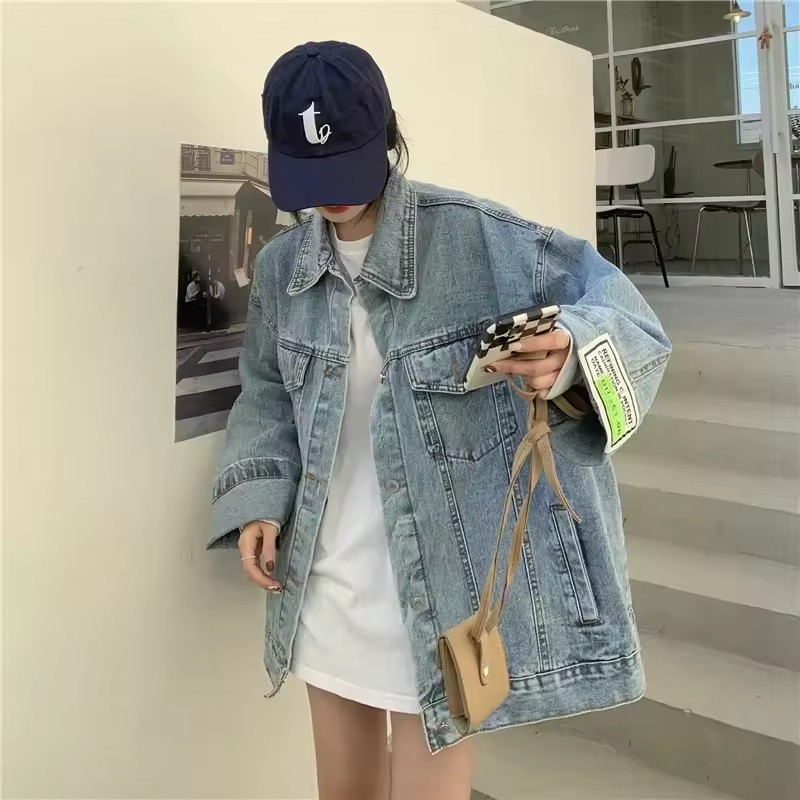 سترة نسائية كورية عصرية جديدة  - مراجعة Street Fashion Jeans Women وسعره