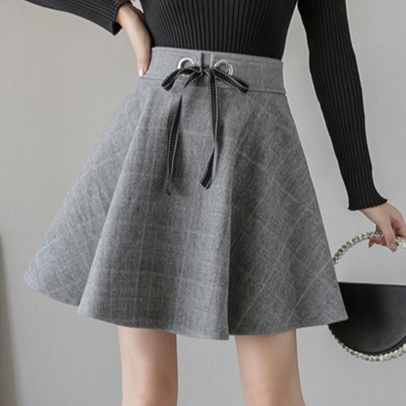 ارتفاع الخصر منقوشة خمر تنورة  - مراجعة Street Fashion Now وسعره