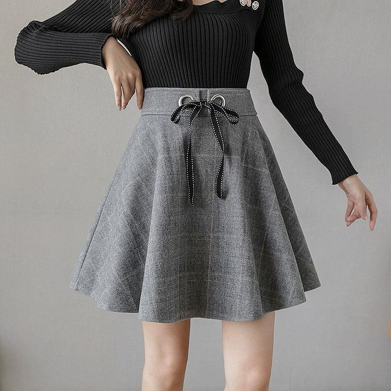 ارتفاع الخصر منقوشة خمر تنورة  - مراجعة Street Fashion Now وسعره