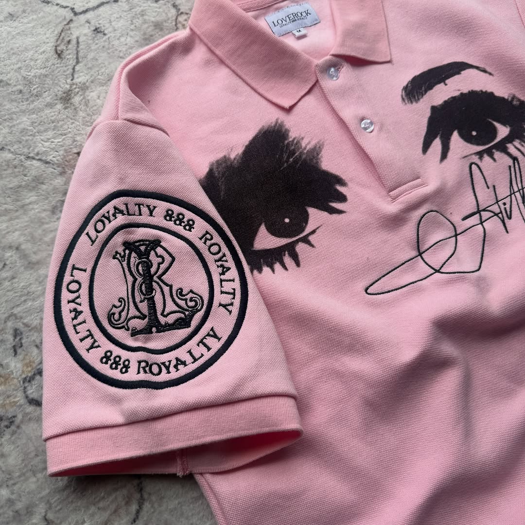 قميص بولو بأسلوب ريترو أمريكي، - مراجعة Street Fashion Logo Design وسعره