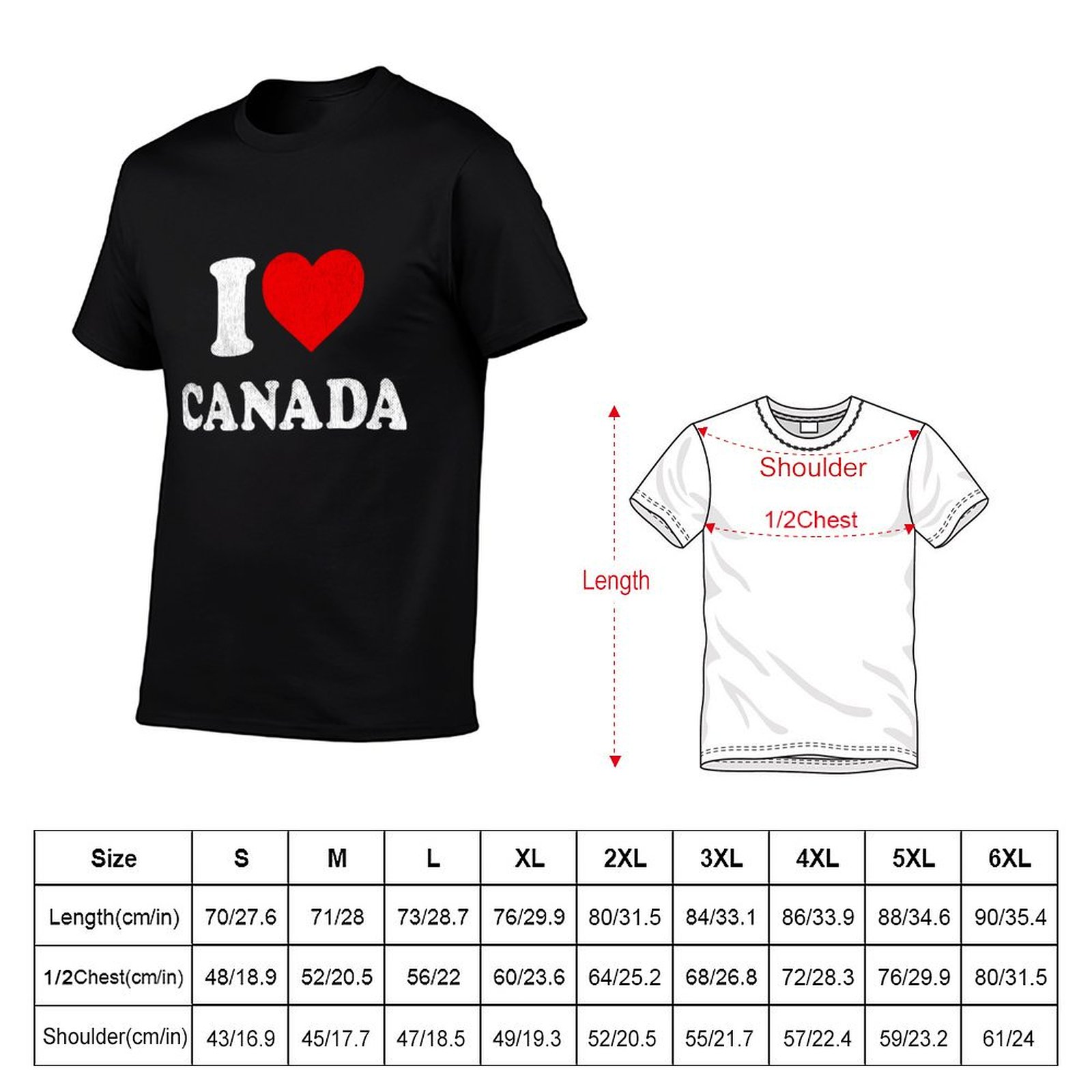 تي شيرت I Love Canada تي شيرت  - مراجعة Street Fashion Canada وسعره